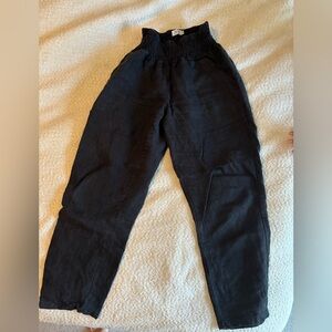 Emme Maternity Linen Elastic Waist Pants Two Pack Size Medium